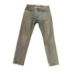 Madewell Athletic Slim Jeans W29 L30 Men’s Light Wash Distressed Hem Denim